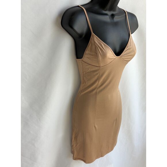 I am Gia Mesh Slip Shapewear Dress Nude Size S Basics Undergarment Shaper - Picture 3 of 10
